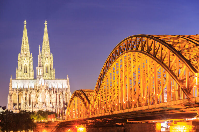 Cologne,Cathedral,And,Hohenzollern,Bridge,,Cologne,,Germany